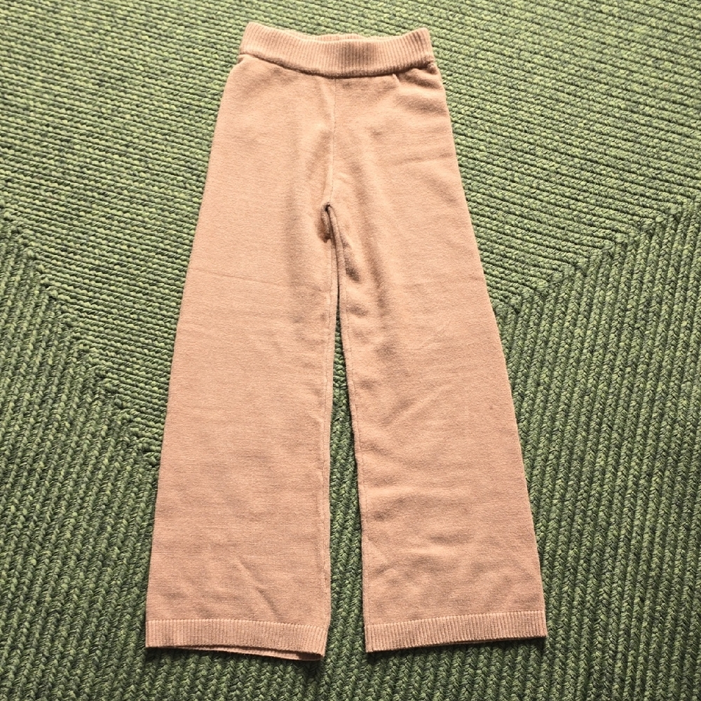 Cashmere  LiKE Wide Leg Tan Pants